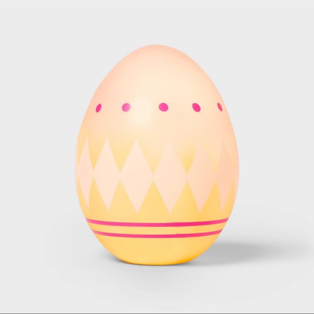 New! Lit Easter Decorative Blow Mold Pink Egg by Target Spritz
